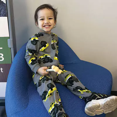 Meridian Patient Hanging Out in Lobby